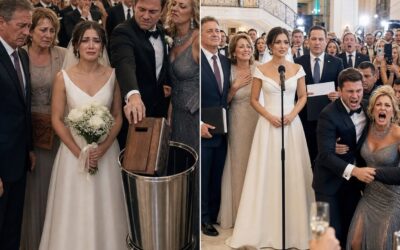 „Czy twój ojciec naprawdę nosi wypożyczony garnitur w moim klubie wiejskim?” – prychnęła teściowa na tyle głośno, że usłyszeli ją moi rodzice. Mój narzeczony przewrócił oczami, wrzucając ręcznie robiony prezent mojej mamy do kosza. „Po prostu ignoruj ​​dziś chłopów” – wyszeptał. Ścisnęłam swój tani bukiet, zmuszając się do płaczliwego, przepraszającego skinienia głową. Uważali moją rodzinę za żałosny przypadek charytatywny. Uśmiechnęłam się, czekając, aż kierownik klubu ogłosi, kto właściwie kupił całą posiadłość dziś rano.