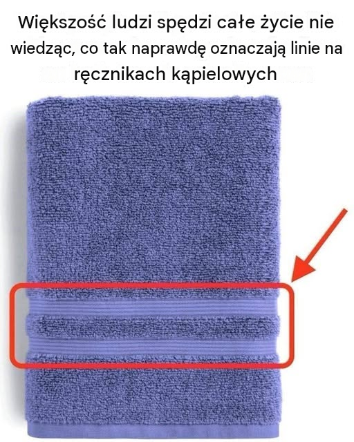 Dlaczego ręczniki kąpielowe mają linie? Praktyczny szczegół, którego większość ludzi nie dostrzega… zobacz więcej