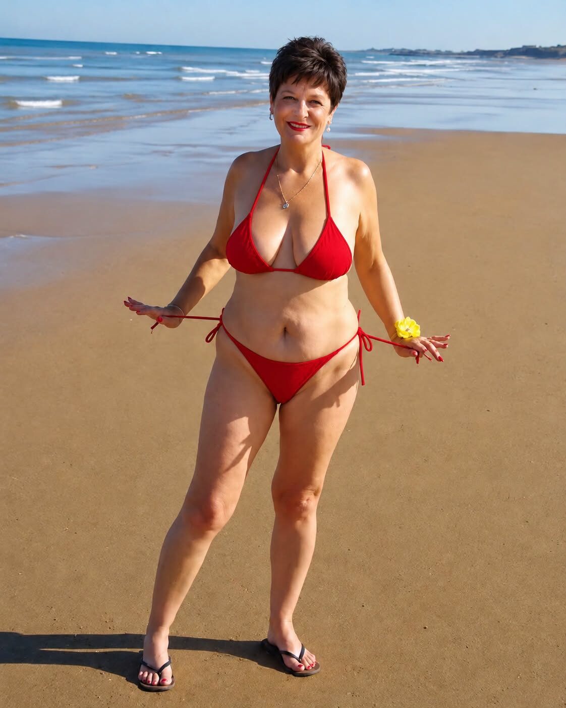 Moja synowa wyśmiała mnie za to, że w wieku 63 lat za wybrane bikini — potem pokazała moje zdjęcia drugiej rodziny i nazwała mnie „żenującą”. Uśmiechnąłem się i powiedziałem: „Może masz rację”. Następnego ranka jedna wiadomość dotyczy, że cała zbladła…
