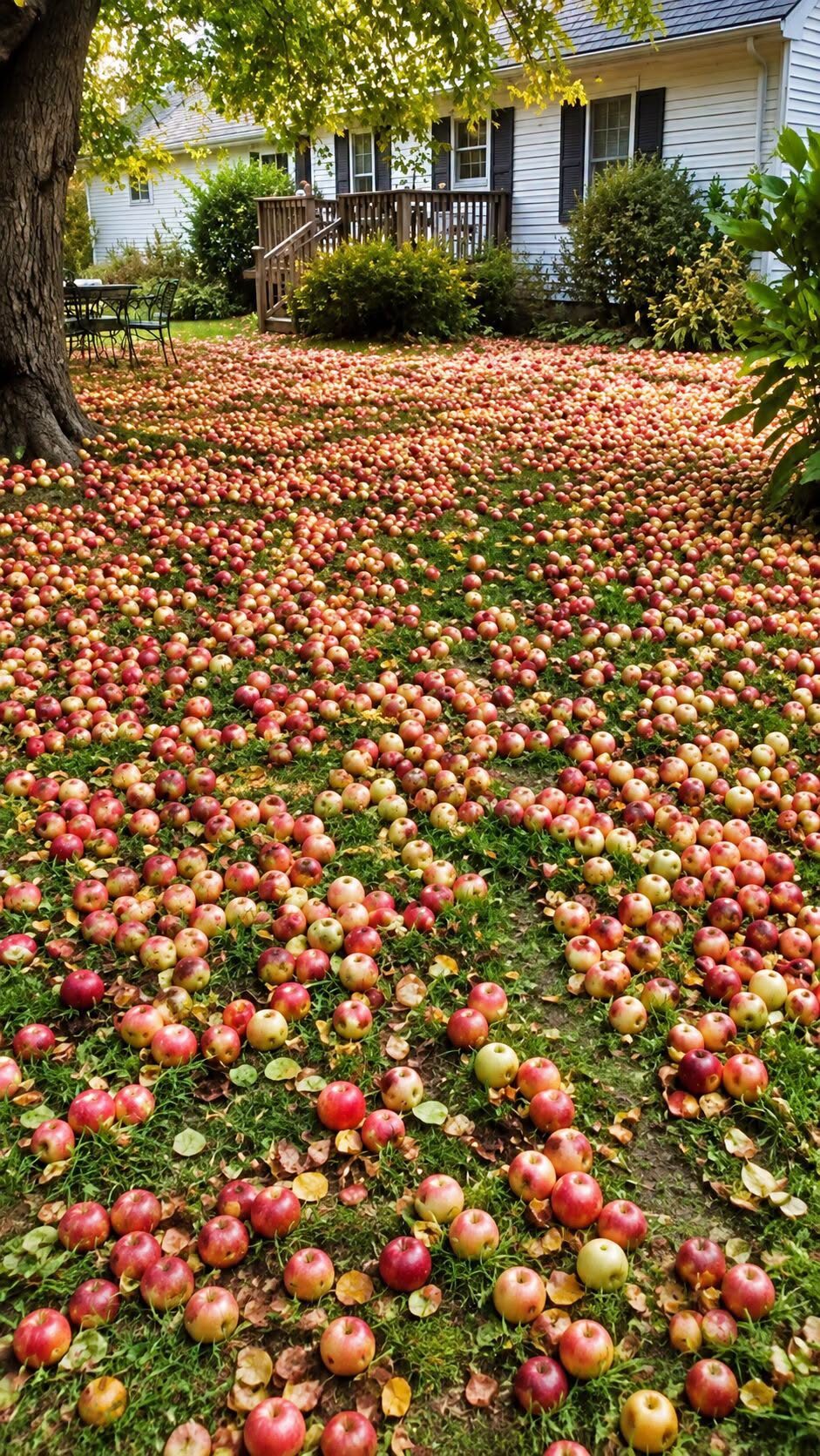 Mój sąsiad próbował zniszczyć jabłoń, którą zasadził mój zmarły mąż — ale nie miał pojęcia, że go obserwuję… 🍎😳