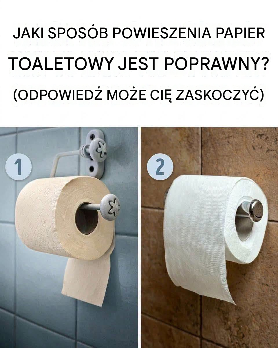 Jak prawidłowo wieszać papier toaletowy? (Odpowiedź może Cię zaskoczyć)