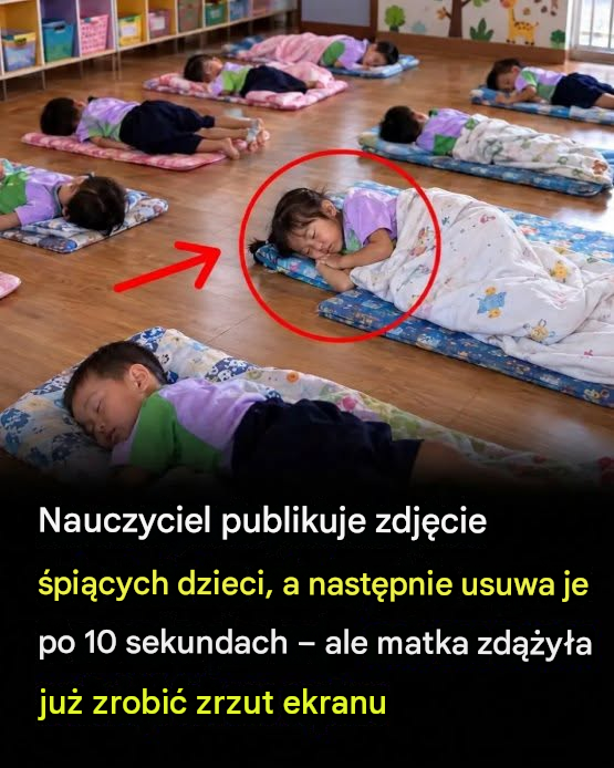 Publikuje zdjęcie swoich uczniów podczas drzemki i natychmiast je usuwa: dlaczego ta akcja ponownie rozpala ważną debatę