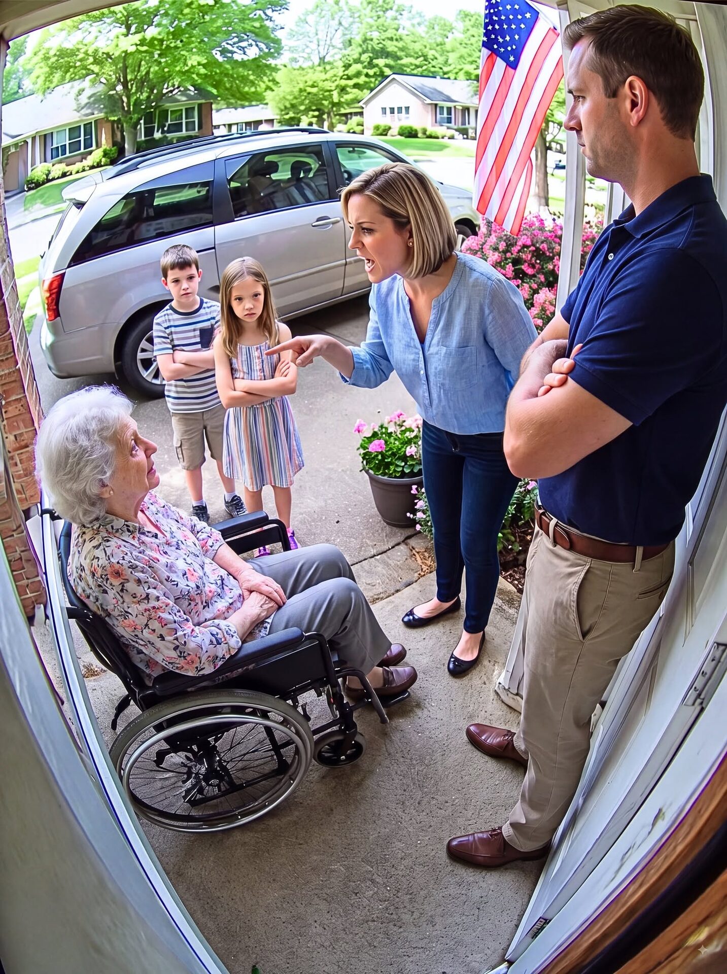 Przyjechałam do domu mojego syna na wózku inwalidzkim i błagałam o mieszkanie, ale zamknął drzwi, jakbym była obca. Następnego ranka wyjęłam z zapomnianej szuflady starą kartę należącą do mojego zmarłego męża i zaniosłam ją do banku. Kierownik ją obejrzał, zerwał się na równe nogi tak szybko, że jego krzesło przewróciło się do tyłu i wyszeptał: „Proszę pani… jest coś, co musi pani zobaczyć”.
