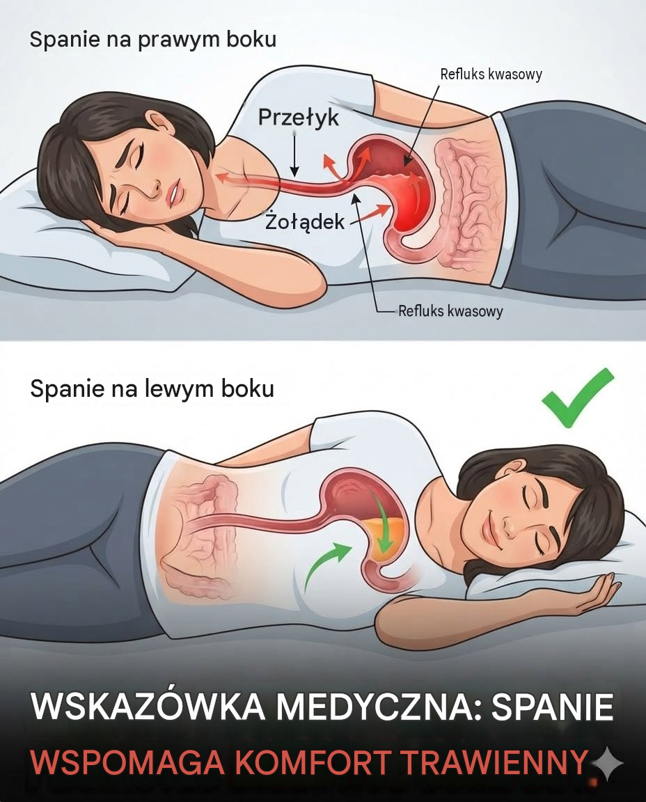 Lekarze ostrzegają: pozycja podczas snu może wpływać na objawy refluksu żołądkowego
