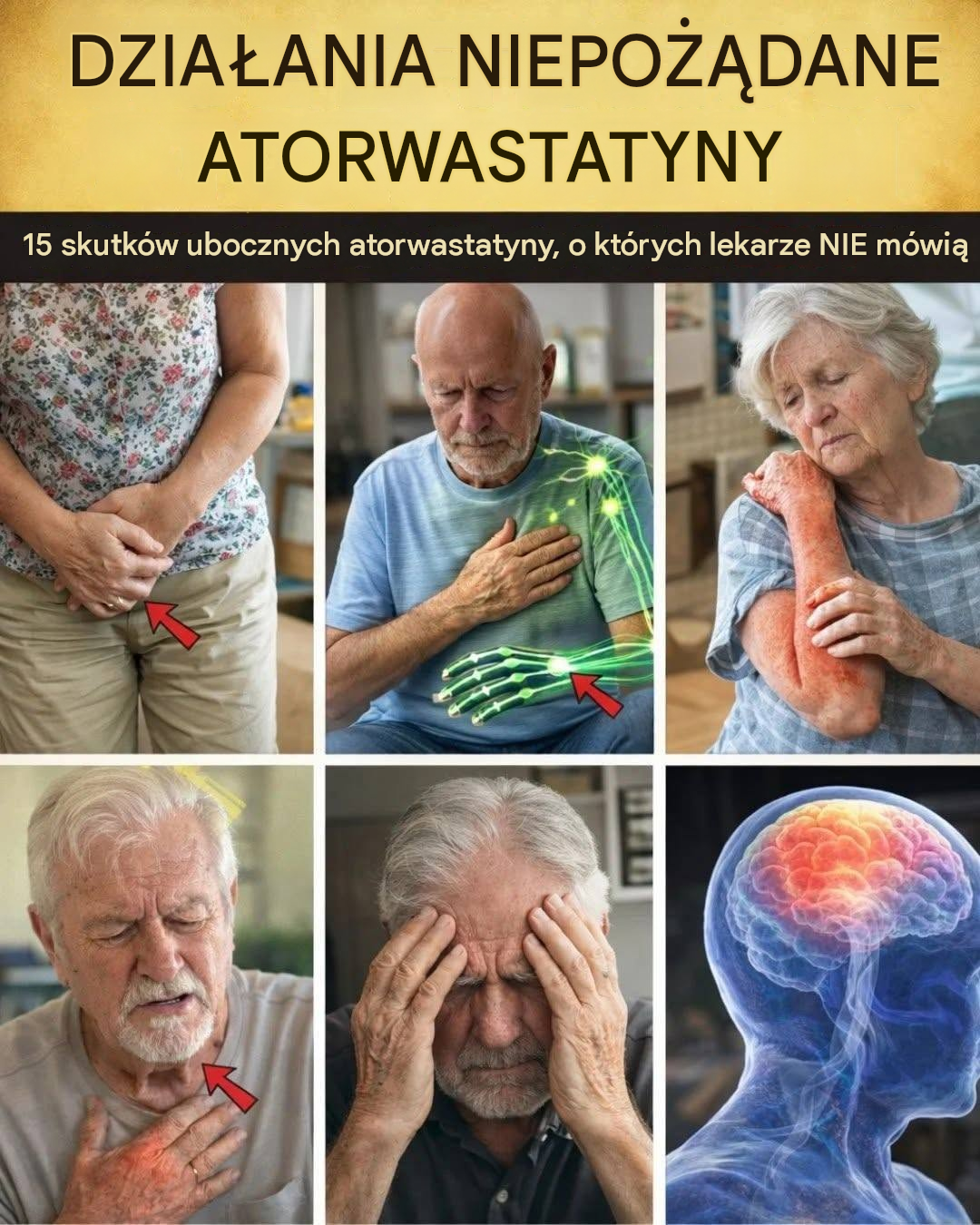 Czy przyjmujesz atorwastatynę codziennie? 15 możliwych skutków ubocznych, o których warto wiedzieć