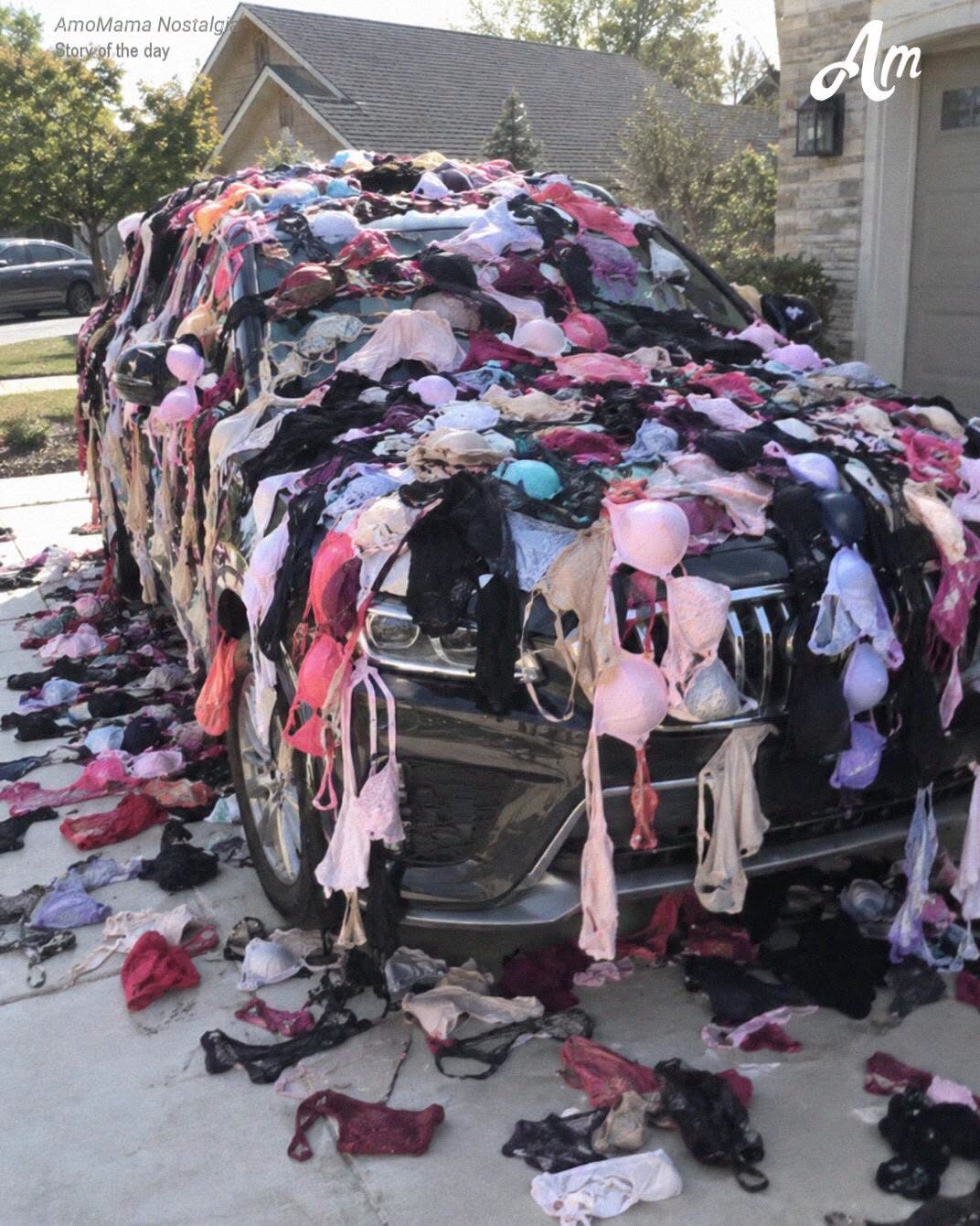 Samochód mojego męża był pokryty damską bielizną – tego ranka otrzymałam anonimowe nagranie wideo