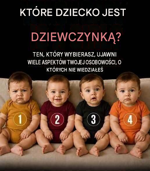 Test psychologiczny Które z tych czterech dzieci jest małą dziewczynką