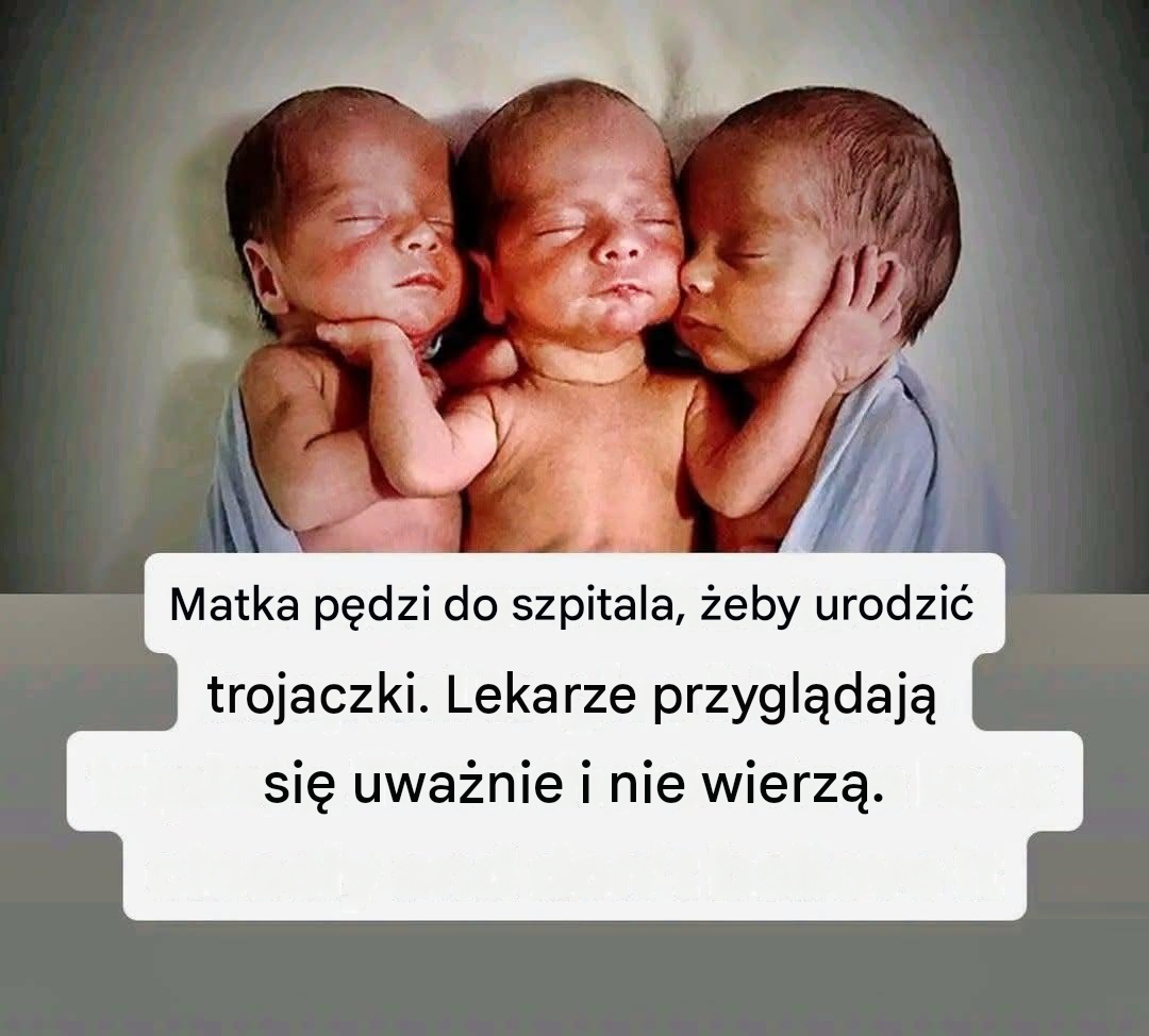 Mama urodziła niezwykle wyjątkowe trojaczki