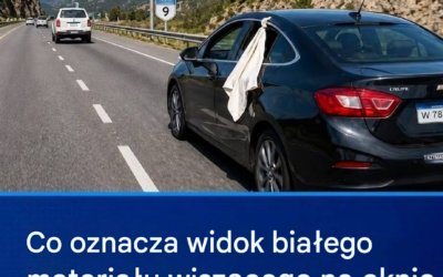 Dlaczego niektórzy kierowcy zostawiają białą szmatkę w szybie samochodu? Znaczenie może Cię zaskoczyć